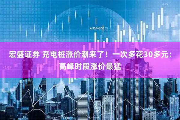 宏盛证券 充电桩涨价潮来了！一次多花30多元：高峰时段涨价最猛